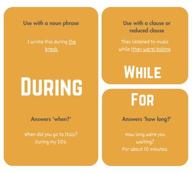 Sentence Using During How to Use 'During' vs 'While' Correctly